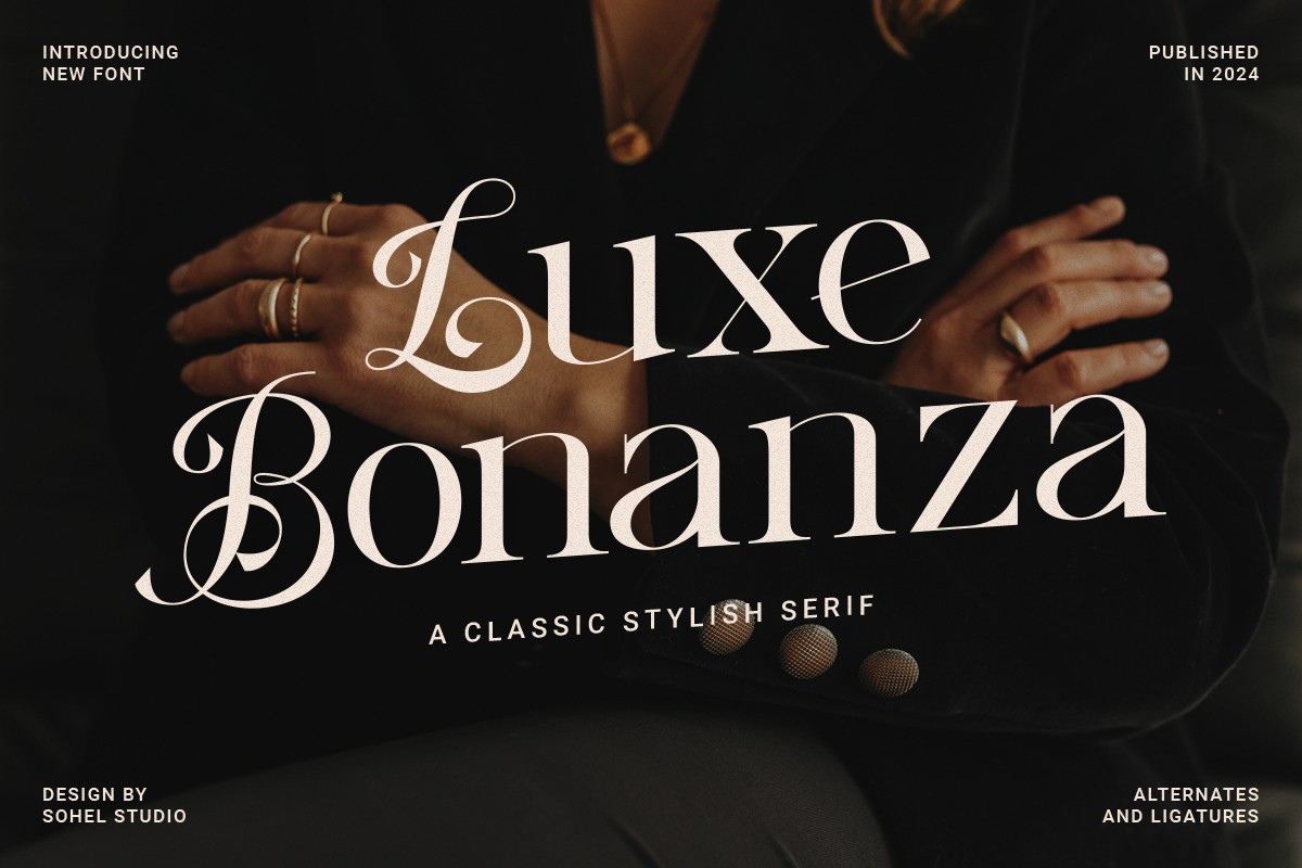 Шрифт Luxe Bonanza