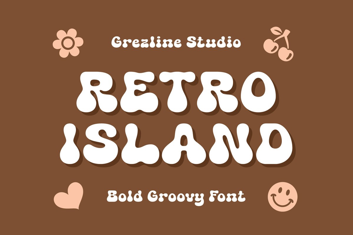 Шрифт Retro Island