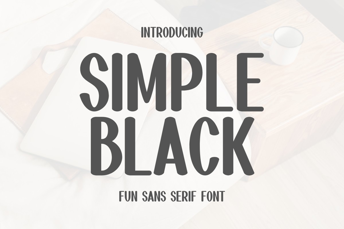 Шрифт Simple Black