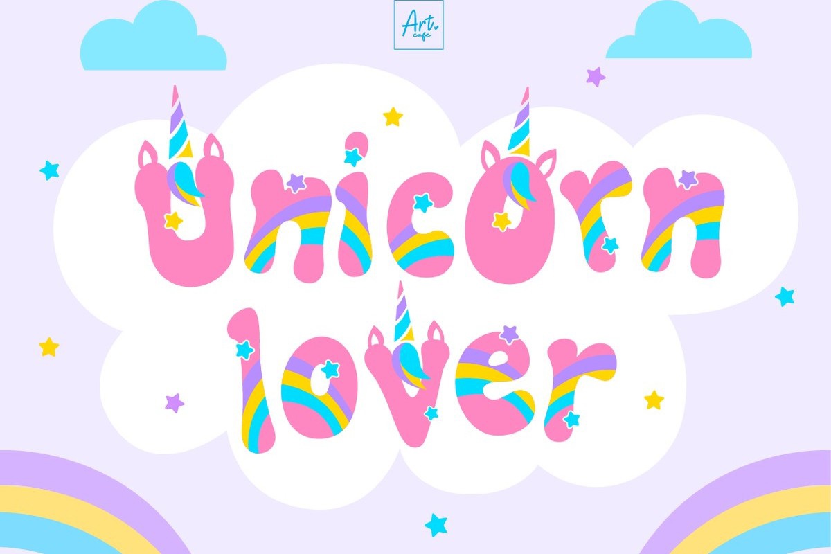 Шрифт Unicorn Lover