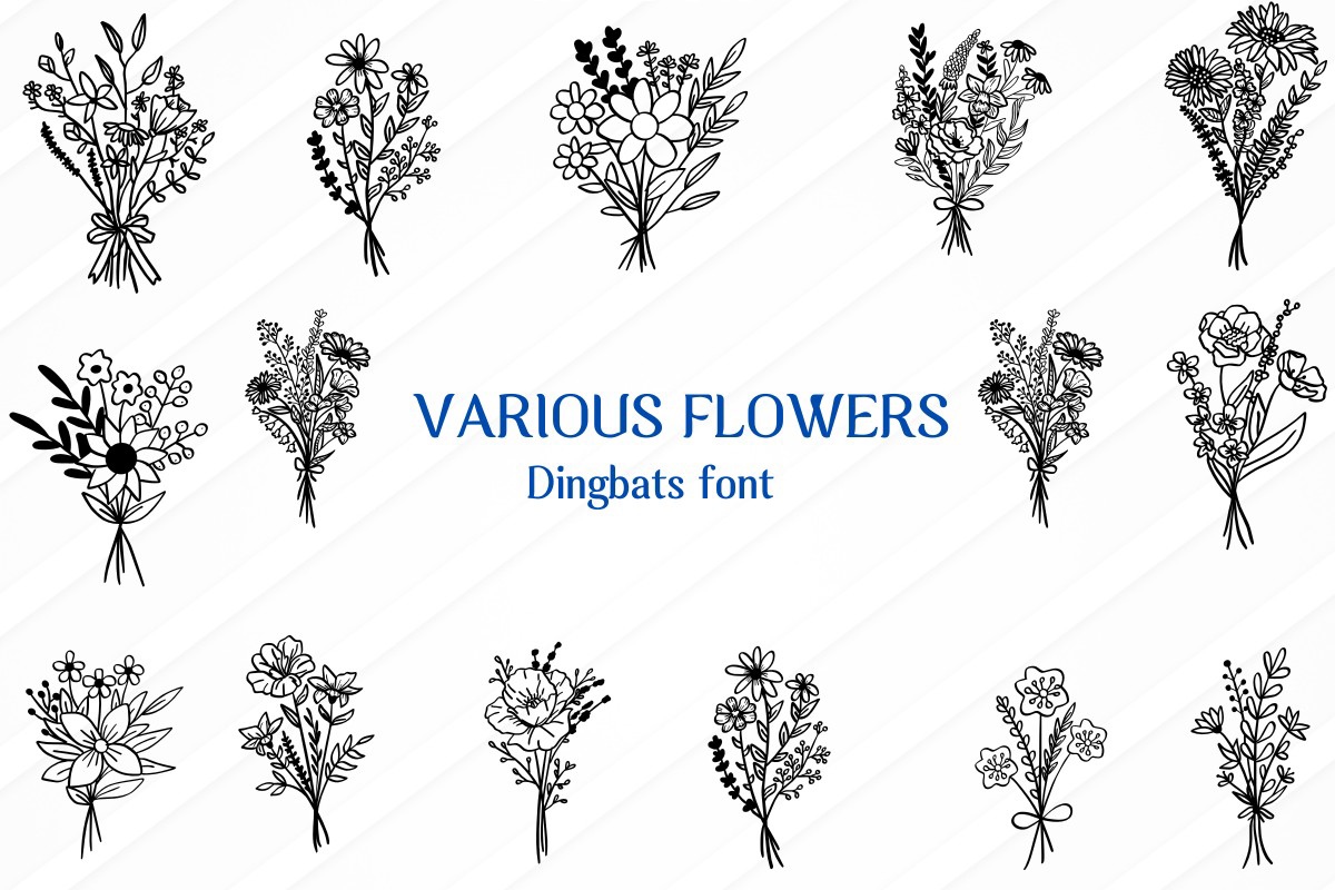 Шрифт Various Flowers