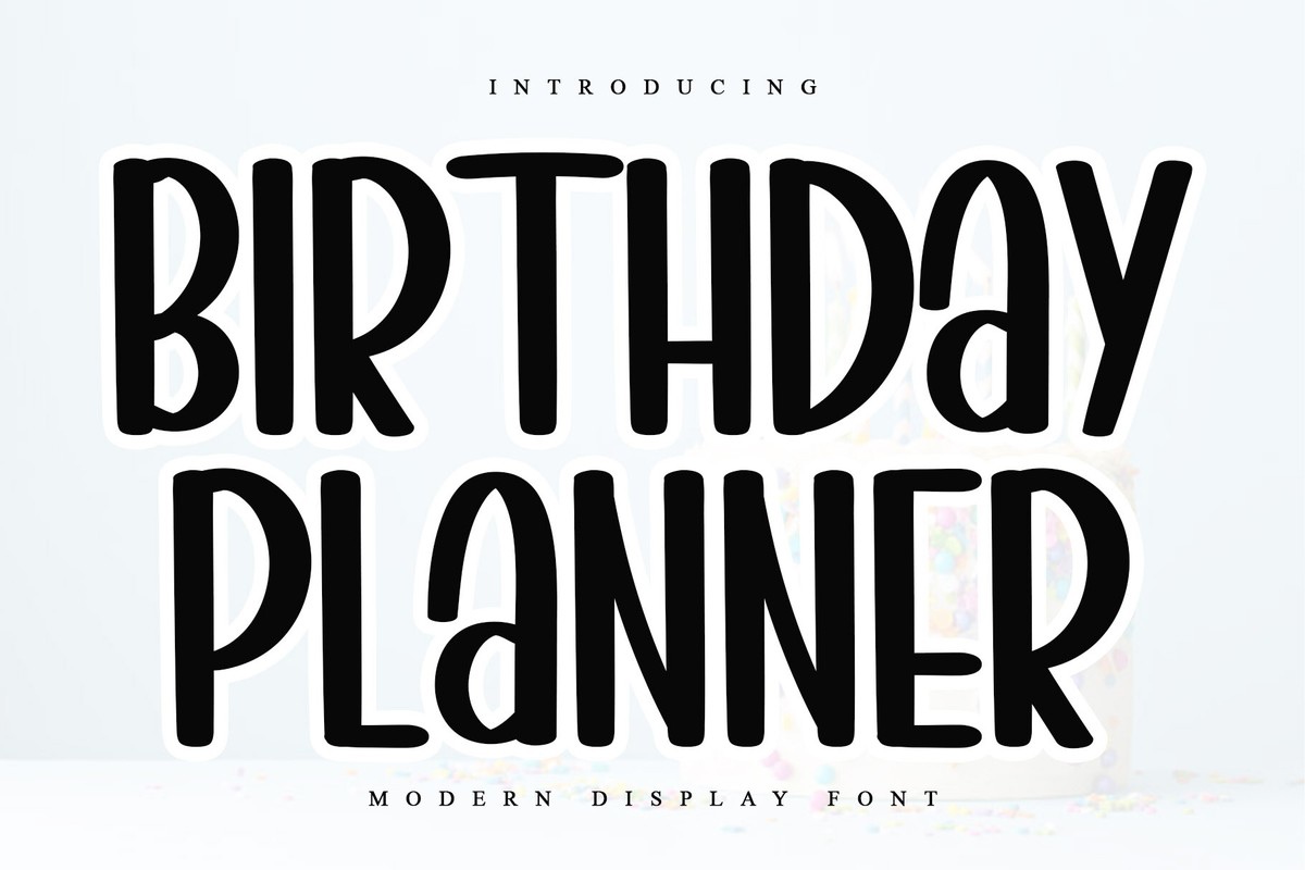 Шрифт Birthday Planner