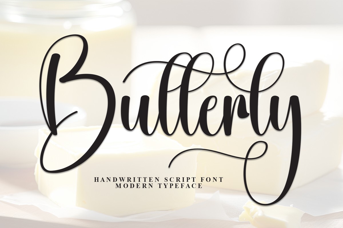 Шрифт Butterly