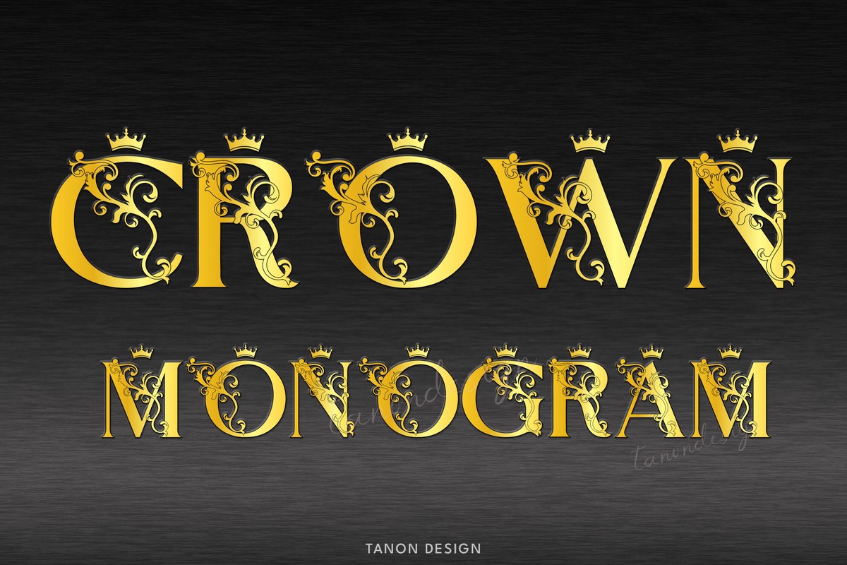 Шрифт Crown Monogram