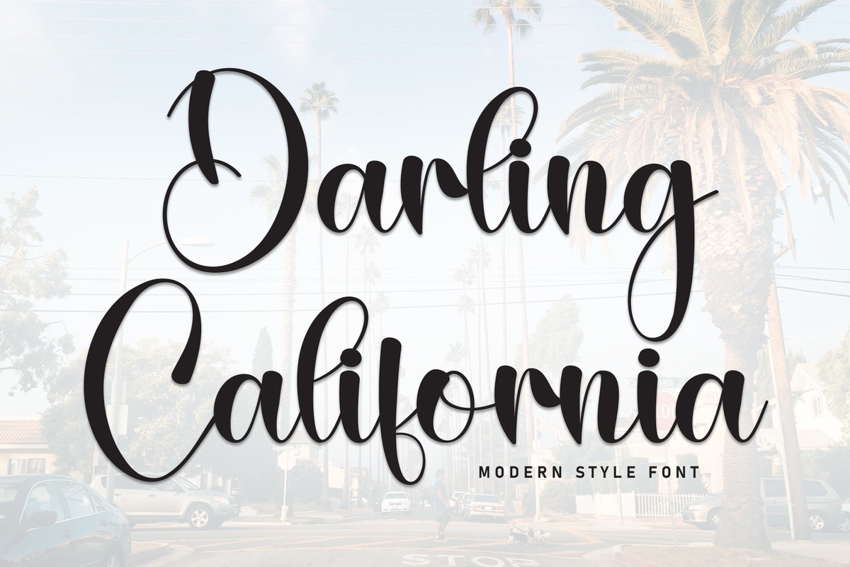 Шрифт Darling California