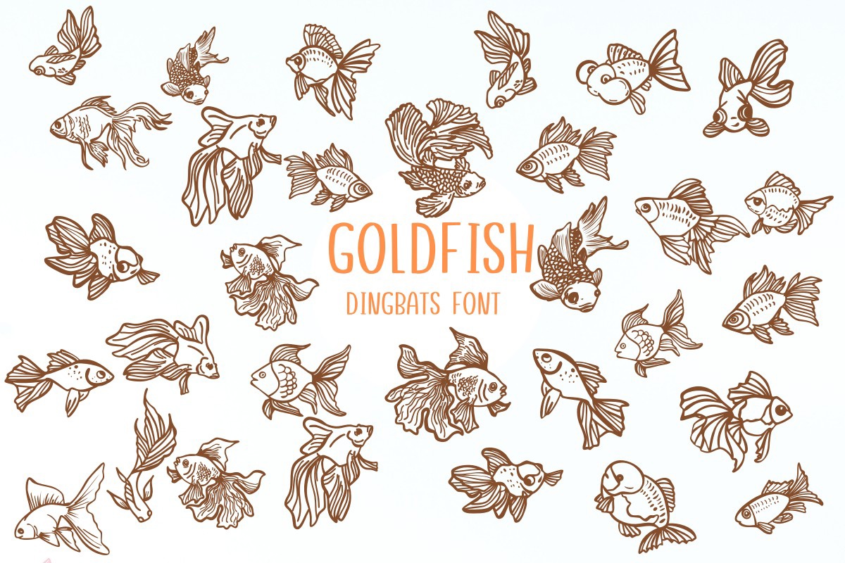 Шрифт Gold Fish