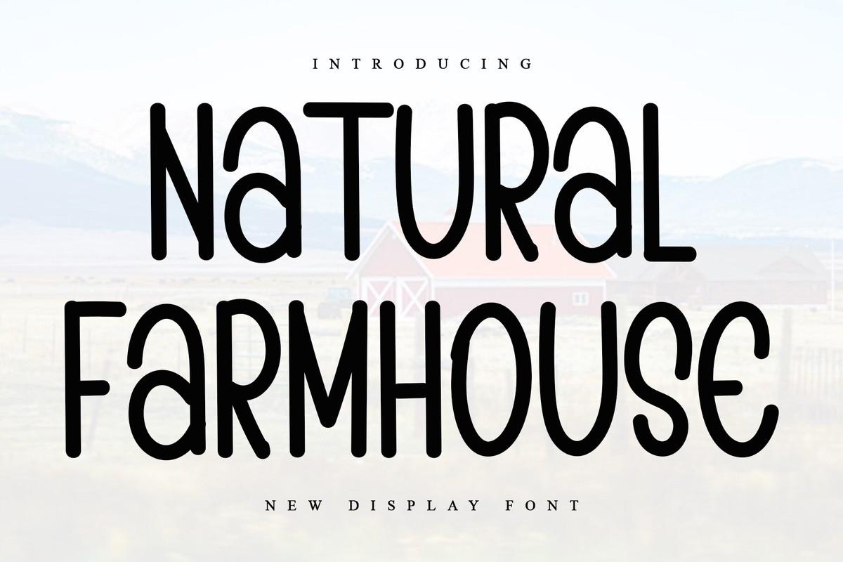 Шрифт Natural Farmhouse