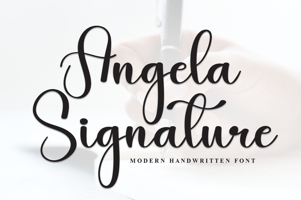 Шрифт Angela Signature