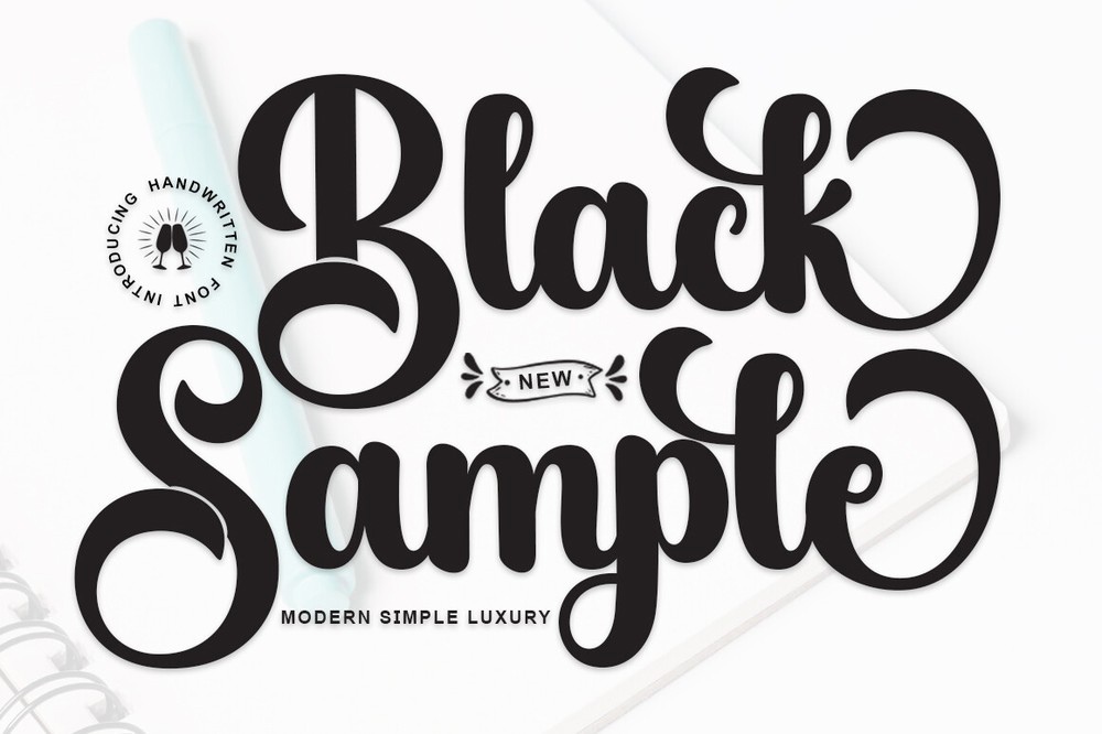 Шрифт Black Sample