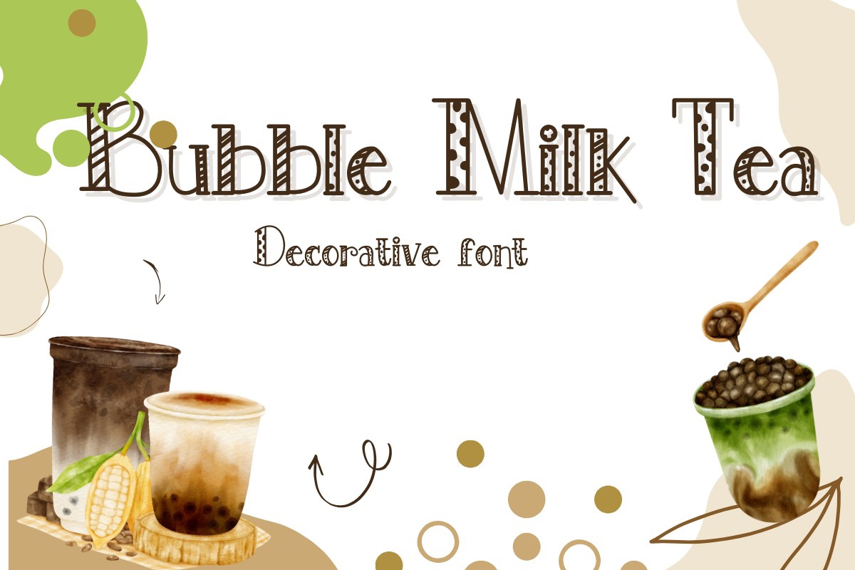 Шрифт Bubble Milk Tea