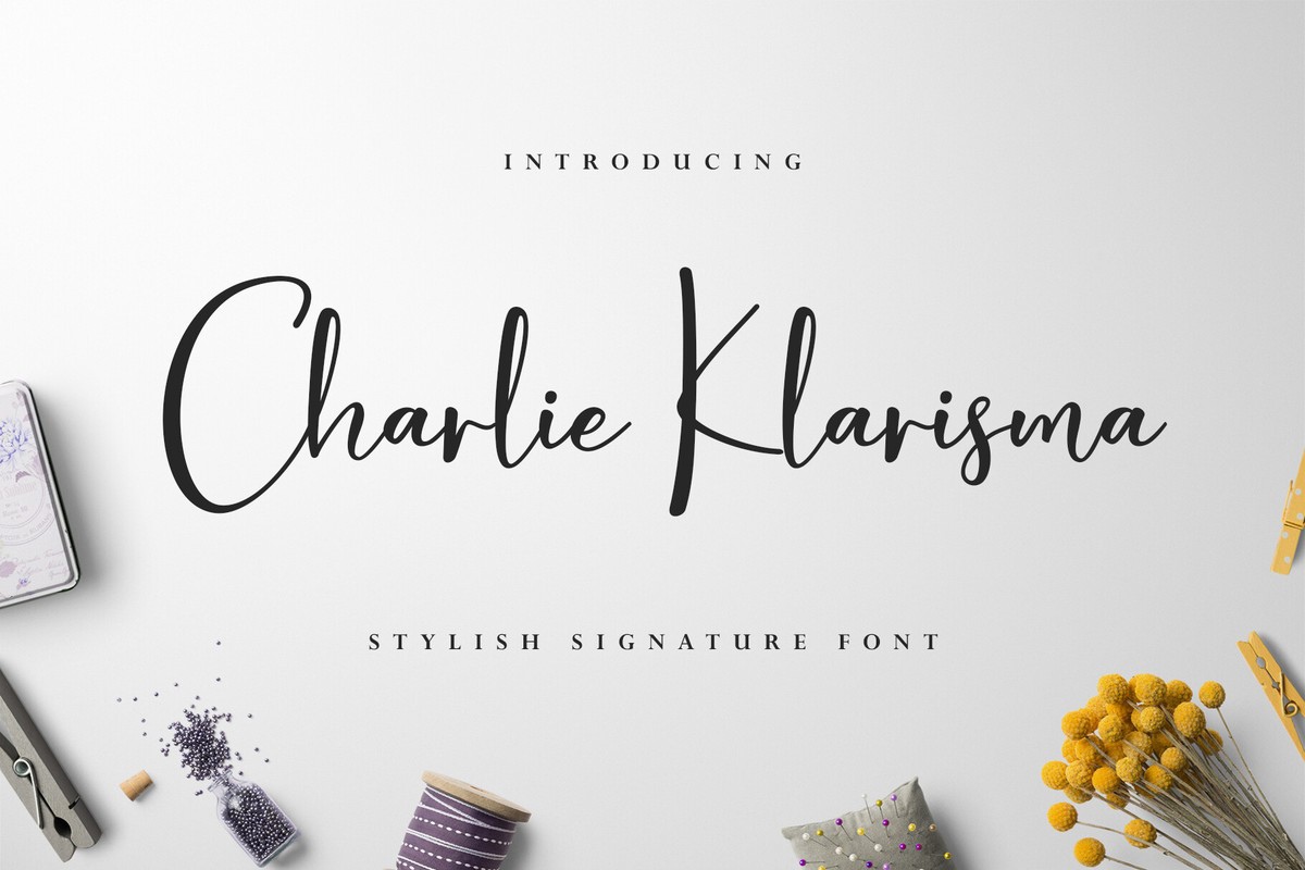 Шрифт Charlie Klarisma Signature