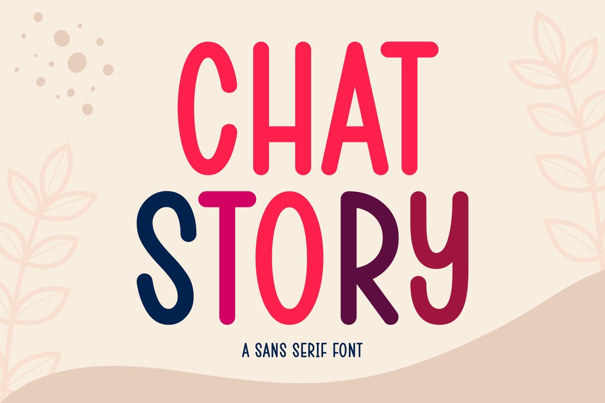 Шрифт Chat Story