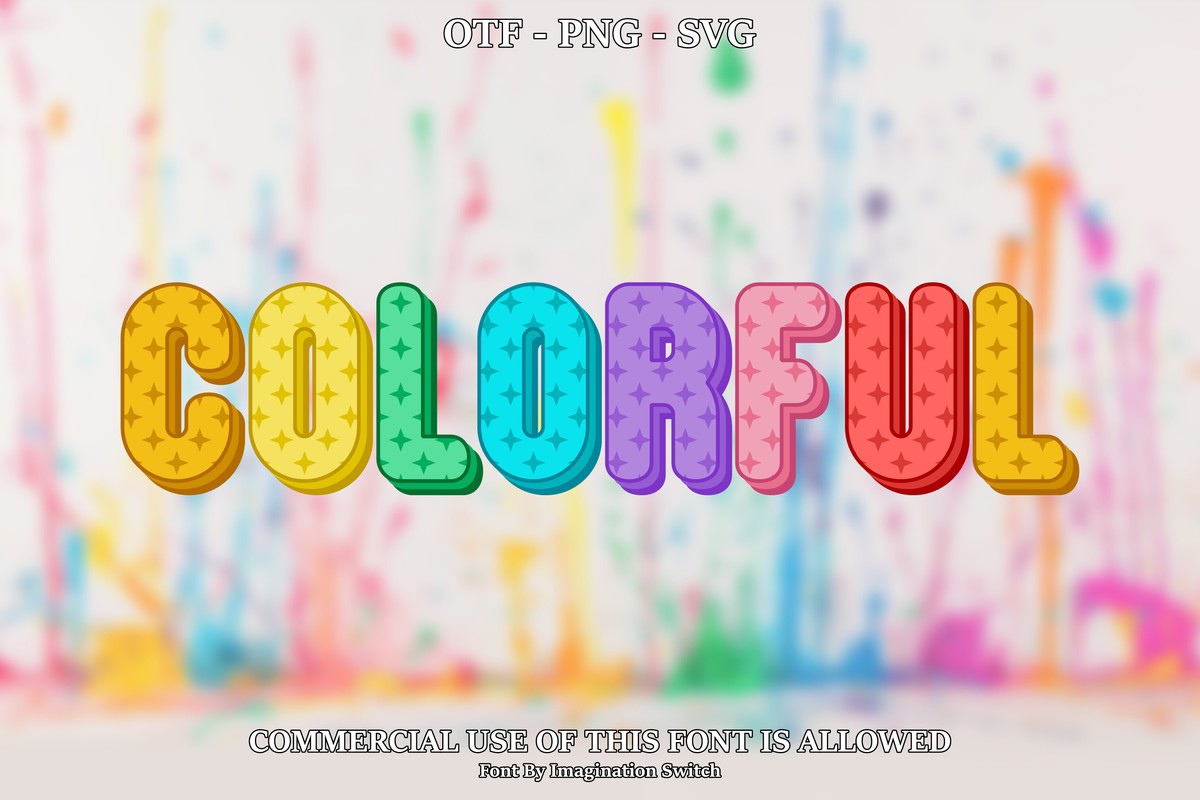 Шрифт Colorful