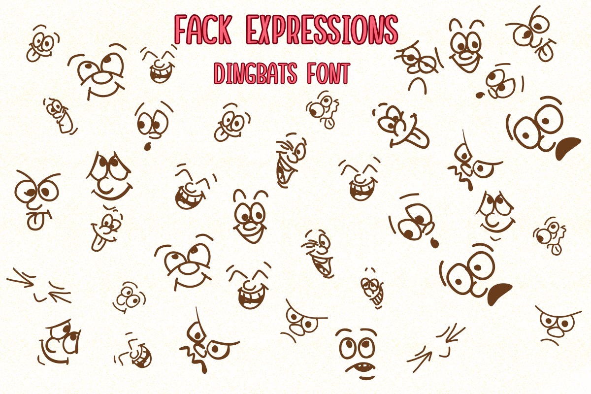 Шрифт Fack Expressions