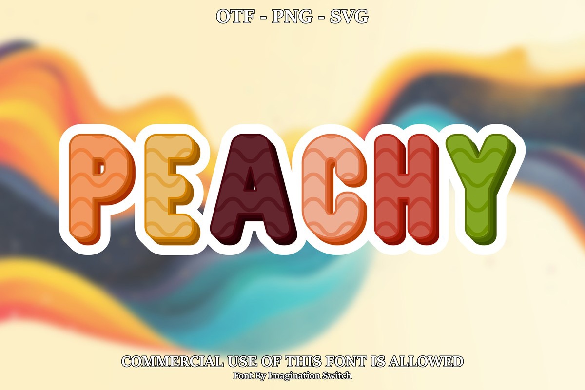 Шрифт Peachy