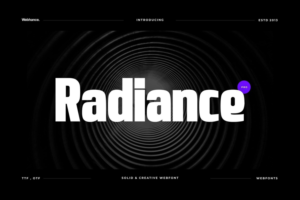 Шрифт Radiance