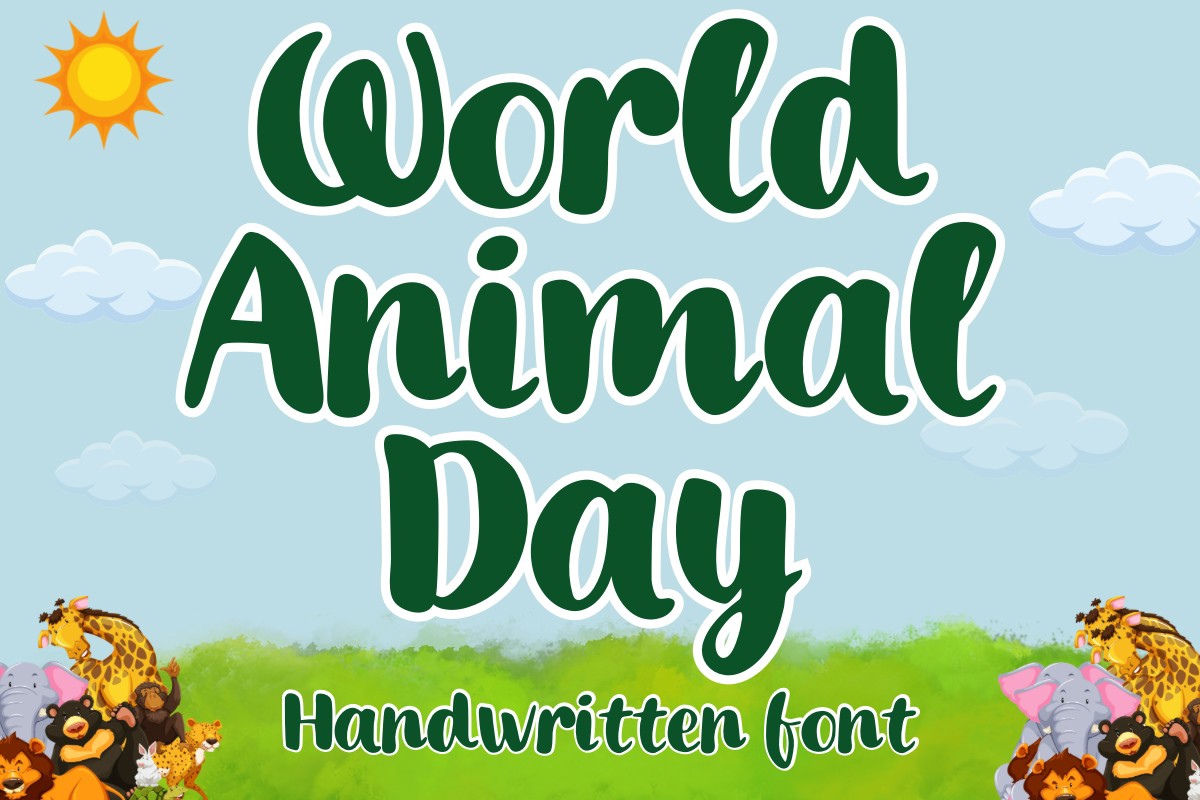 Шрифт World Animal Day