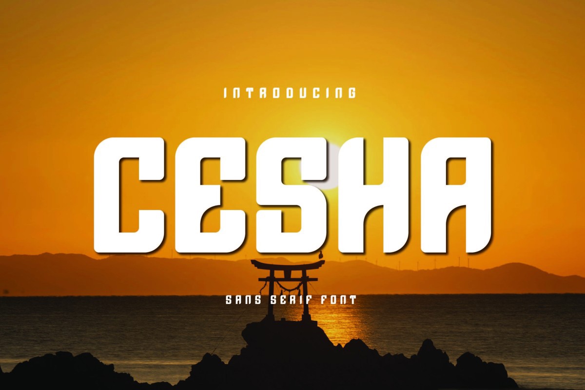 Шрифт Cesha