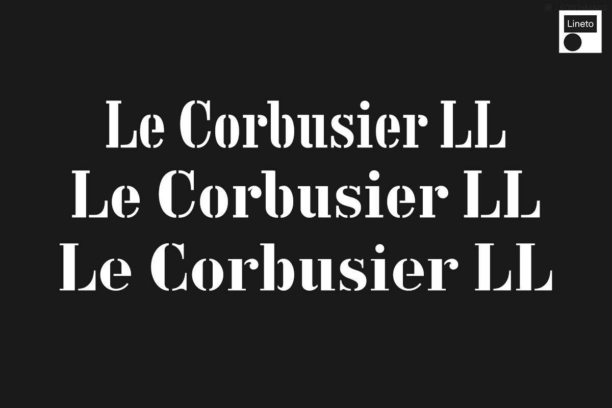 Шрифт Le Corbusier LL