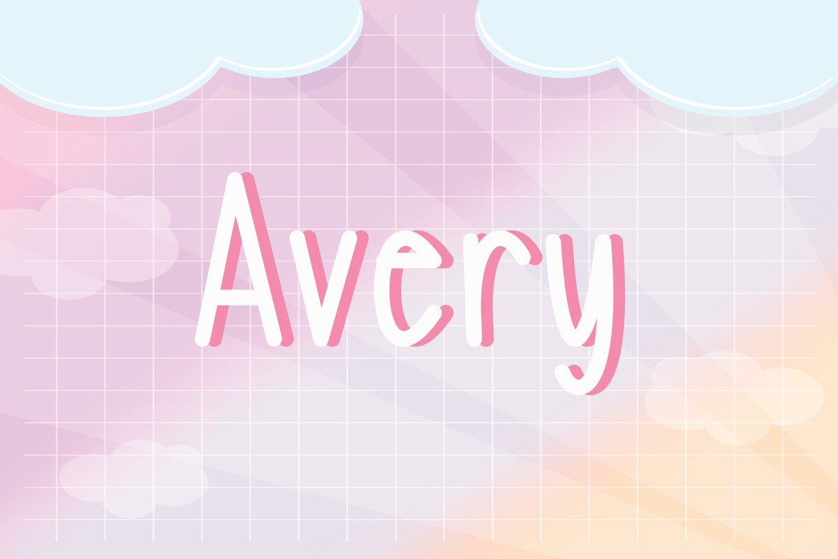 Шрифт Avery