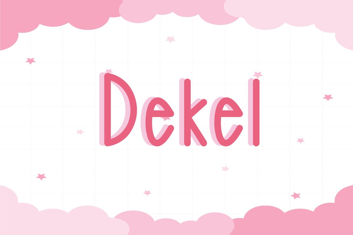 Шрифт Dekel