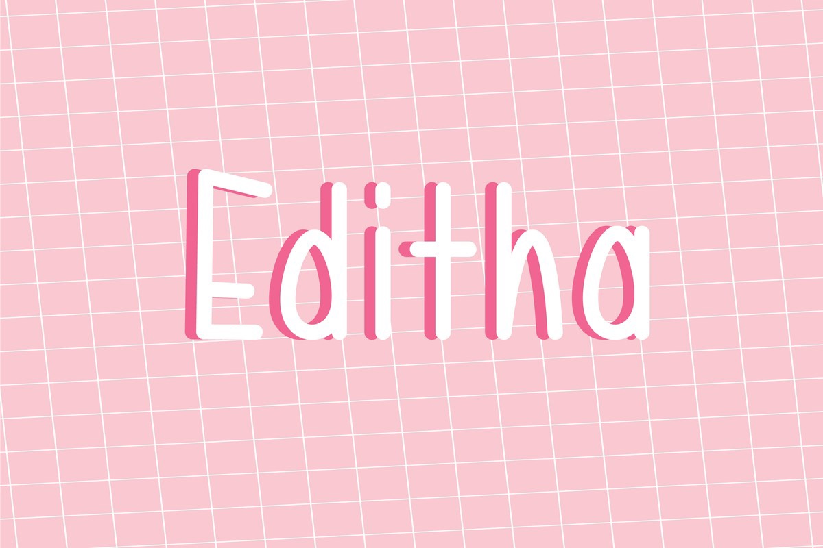 Шрифт Editha