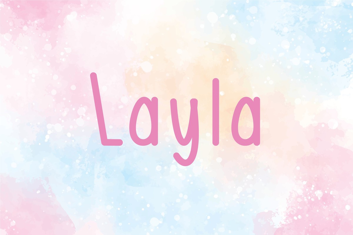 Шрифт Layla