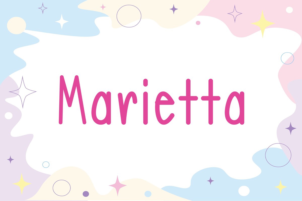 Шрифт Marietta