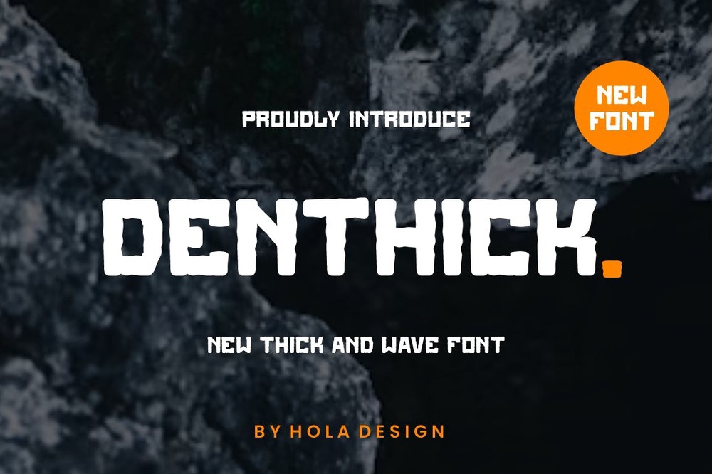 Шрифт Denthick