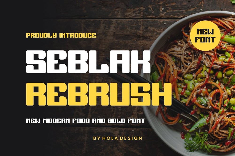 Шрифт Seblak Rebrush