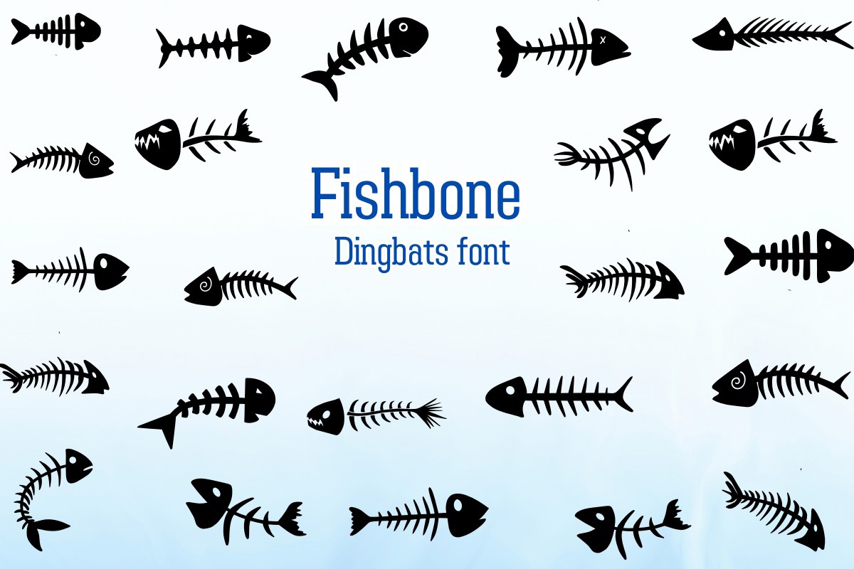 Шрифт Fishbone