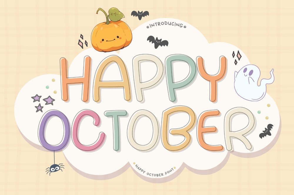 Шрифт Happy October