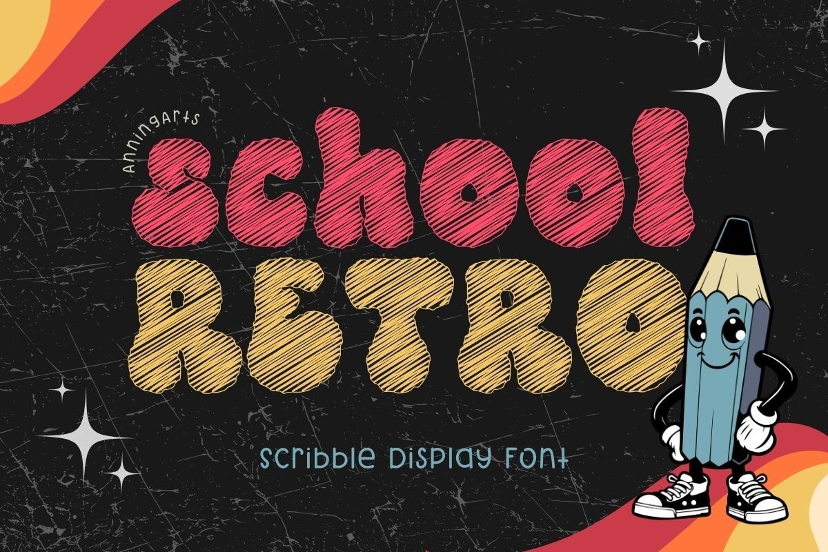 Шрифт School Retro