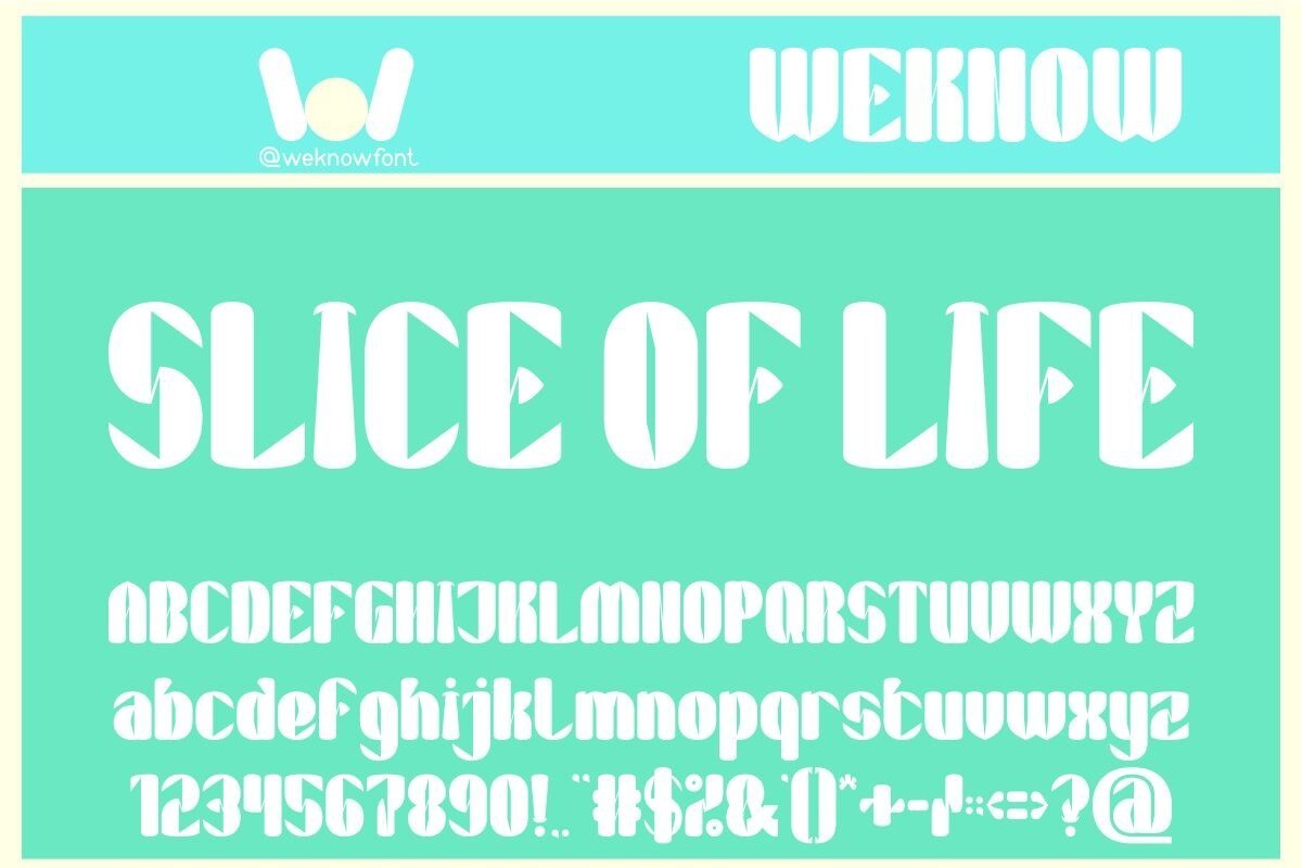 Шрифт Slice of Life