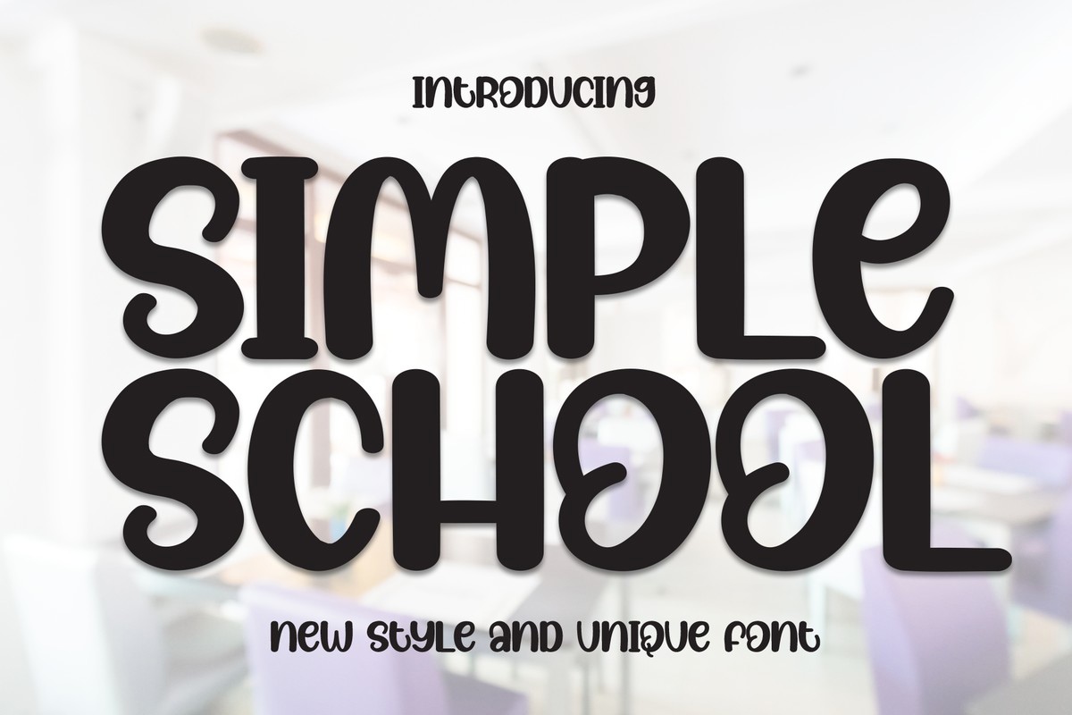 Шрифт Simple School