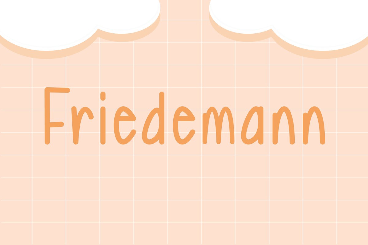 Шрифт Friedemann