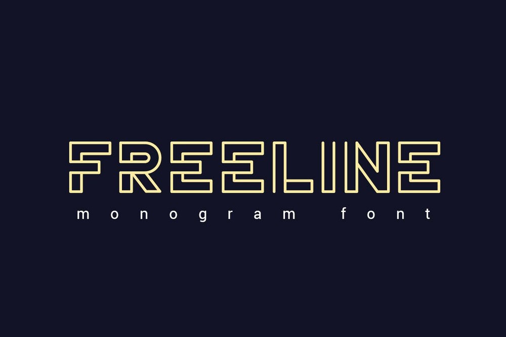 Шрифт FreeLine