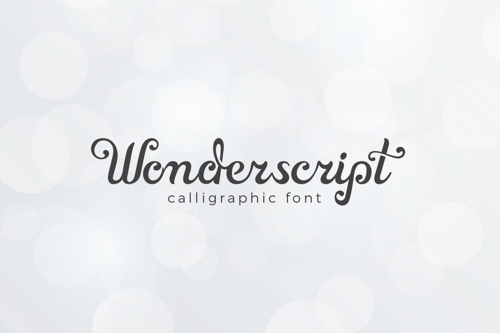 Шрифт Wonderscript