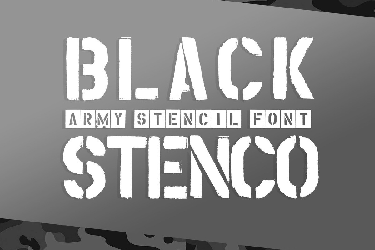 Шрифт Black Stenco