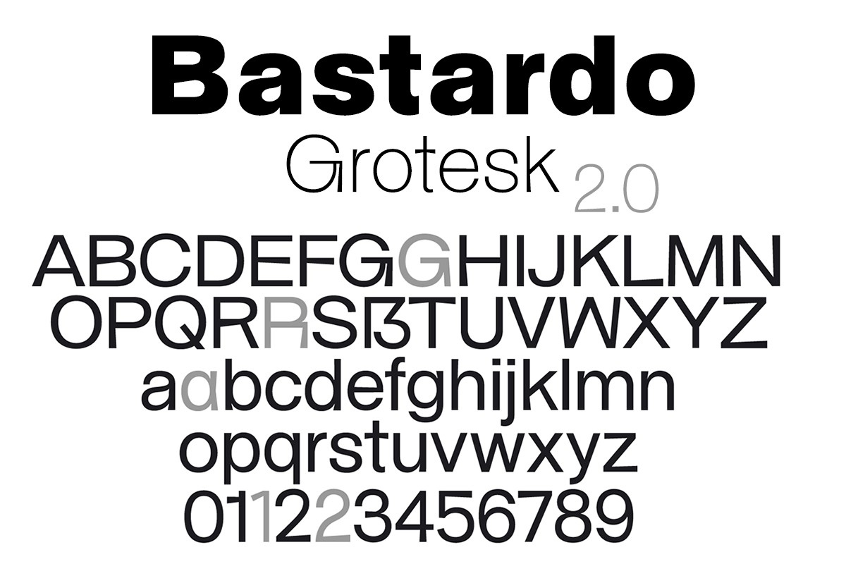 Шрифт Bastardo Grotesk