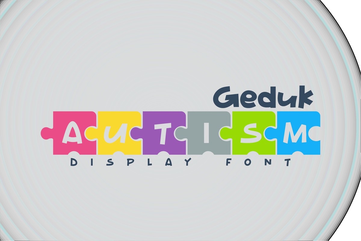 Шрифт Geduk Autism