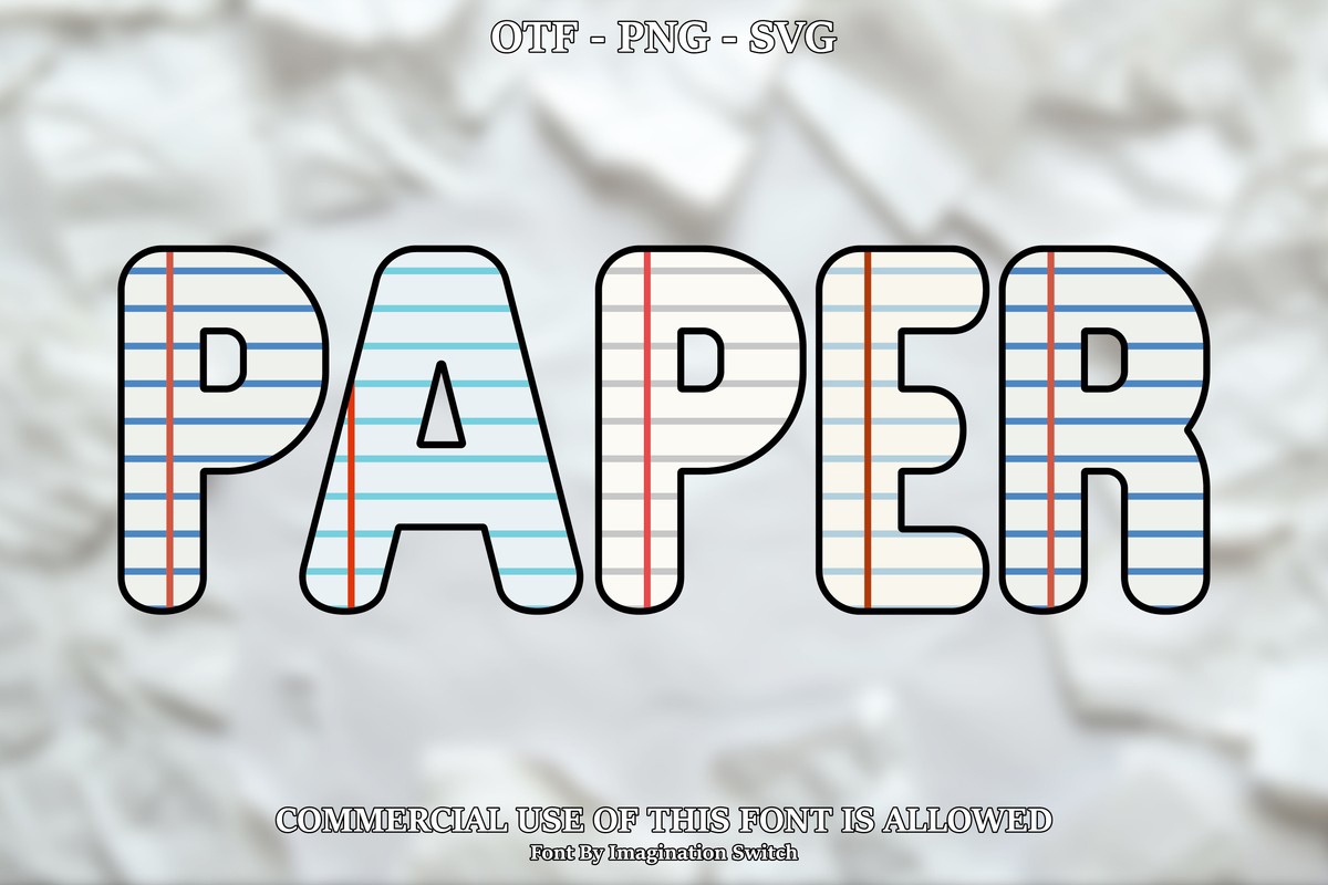 Шрифт Paper