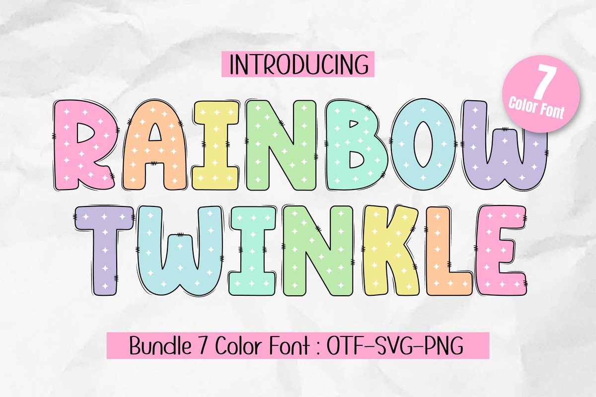 Шрифт Rainbow Twinkle