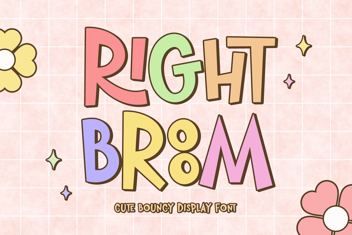 Шрифт Right Broom