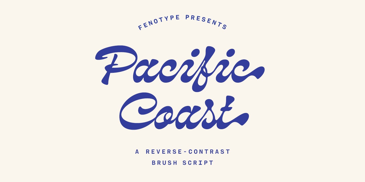 Шрифт Pacific Coast