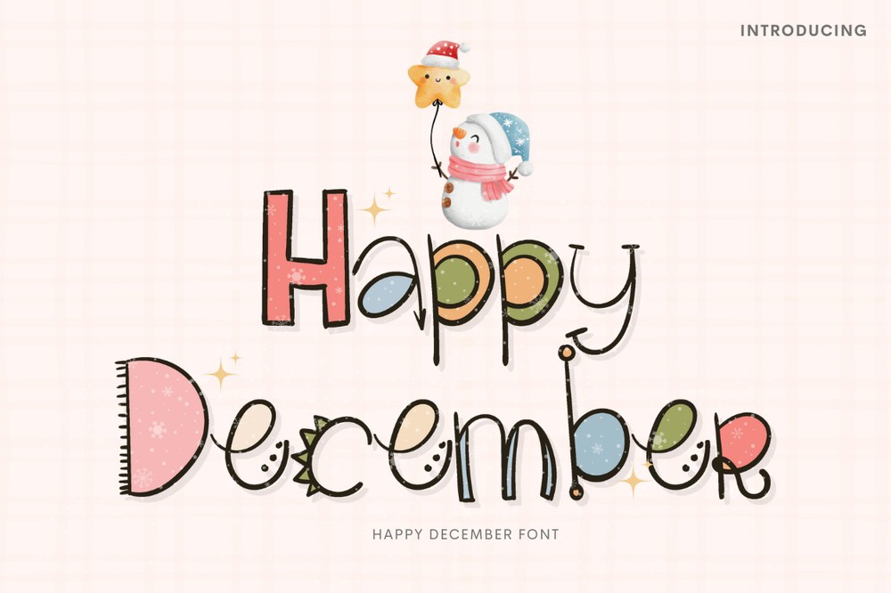 Шрифт Happy December