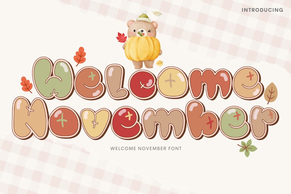 Шрифт Welcome November