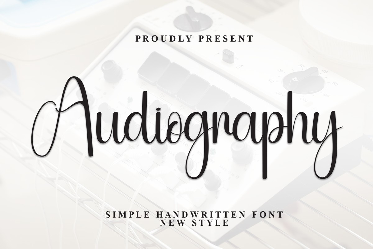 Шрифт Audiography