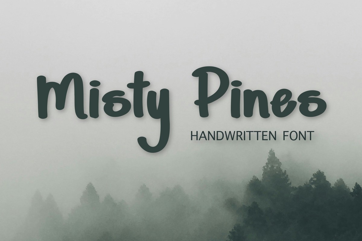 Шрифт Misty Pines