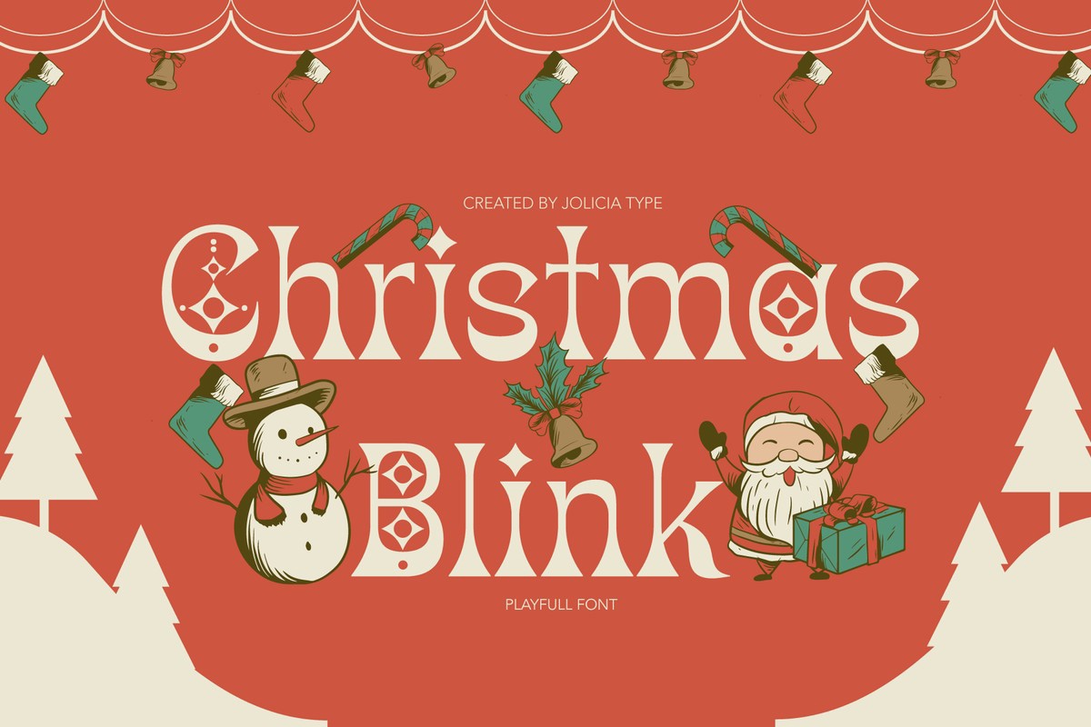 Шрифт Christmas Blink